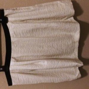 Forever 21, White mini skirt with black waistline